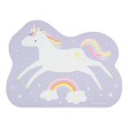 Tischset: springendes Einhorn