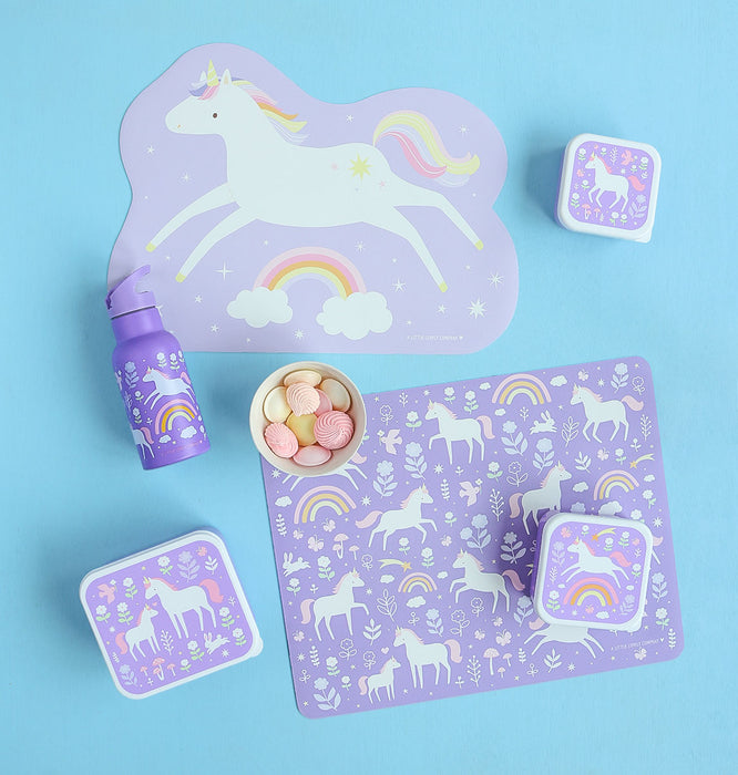 Tischset: springendes Einhorn