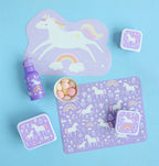 Tischset: springendes Einhorn