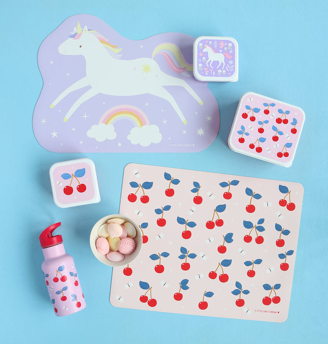 Tischset: springendes Einhorn