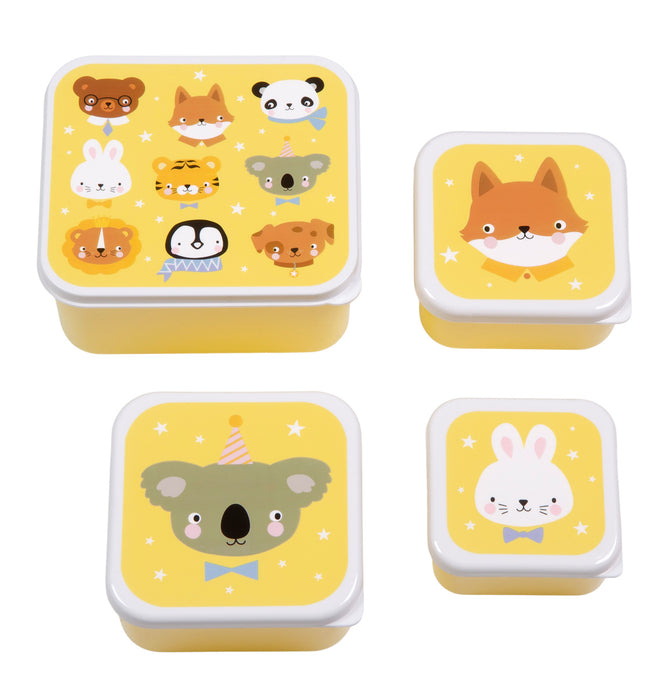 Brot- und Snackdosen Set: Tierfreunde