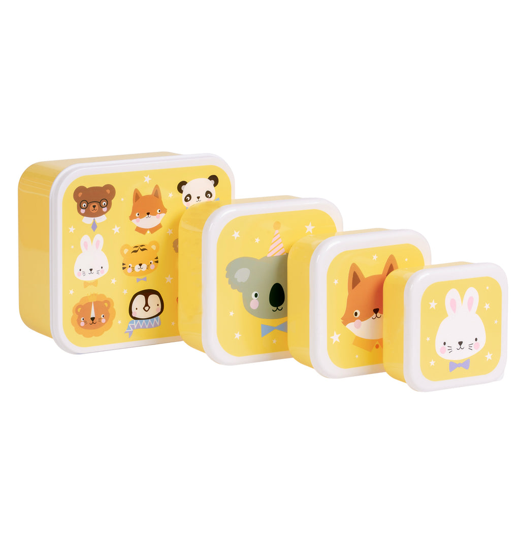 Brot- und Snackdosen Set: Tierfreunde