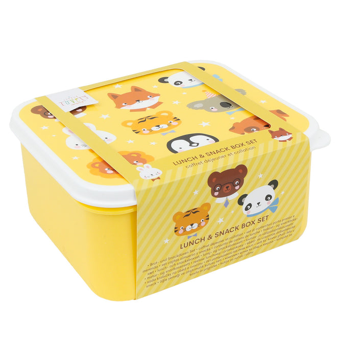 Brot- und Snackdosen Set: Tierfreunde