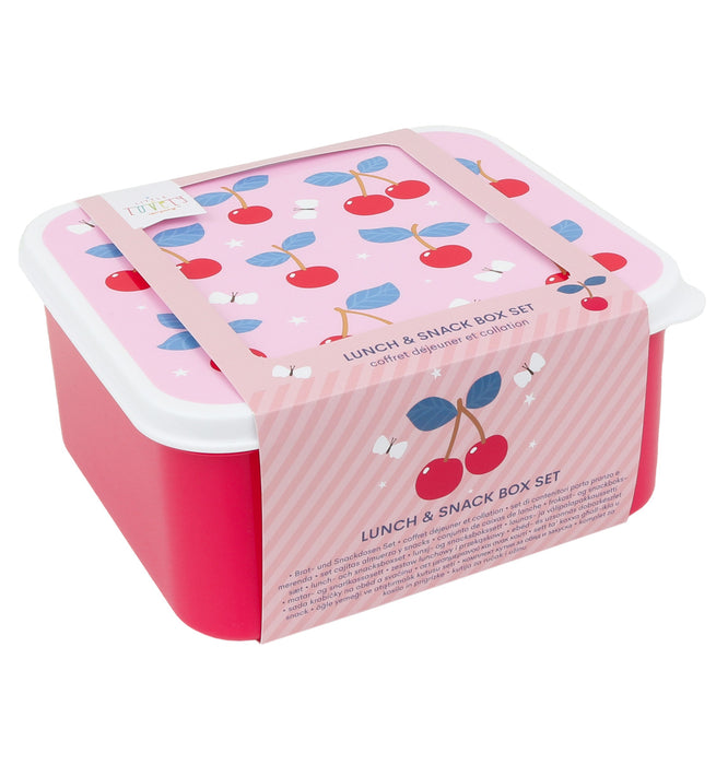 aufbewahrung kirschen Kirschen Lunch & Snack Box Set für Kinder