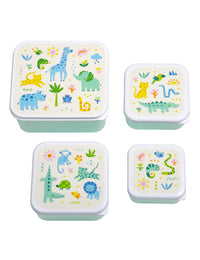 Brot- und Snackdosen Set: Jungle