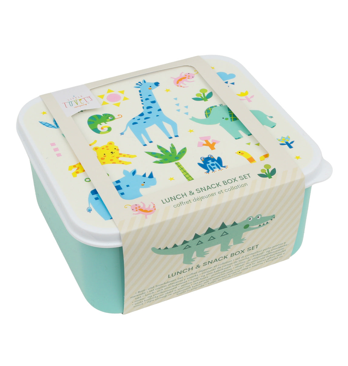 Brot- und Snackdosen Set: Jungle
