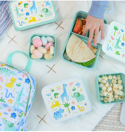 Brot- und Snackdosen Set: Jungle