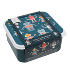 Brot- und Snackdosen Set: Roboter