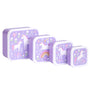 Brot- und Snackdosen Set: Einhorn-Traum