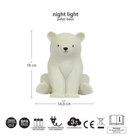 Nachtlicht: Eisbär