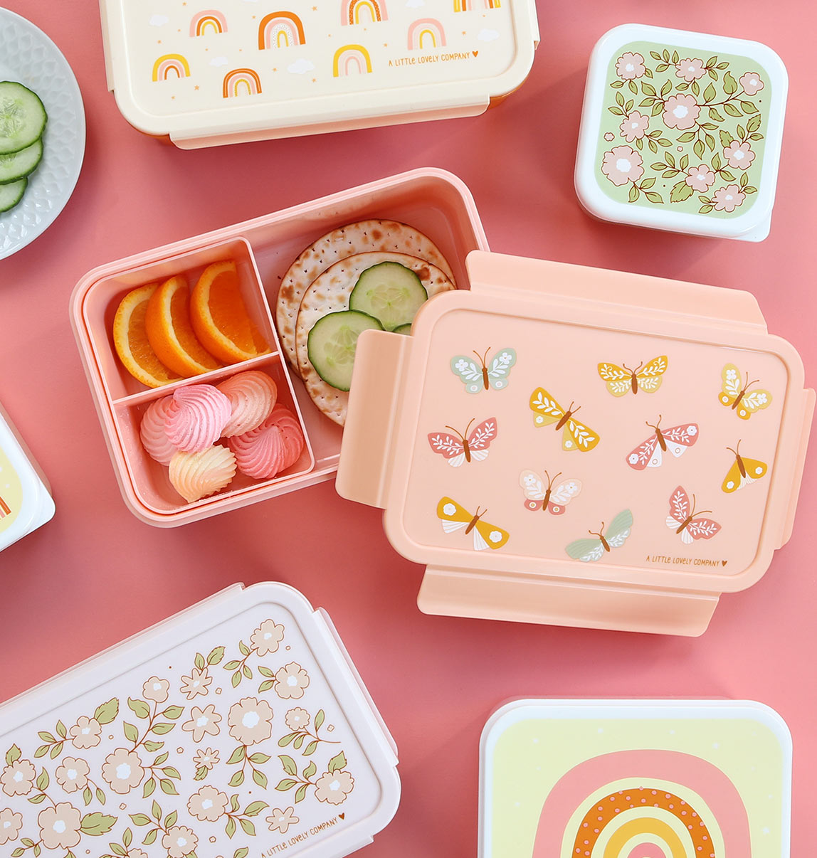 Bento-lunchbox: Schmetterlinge