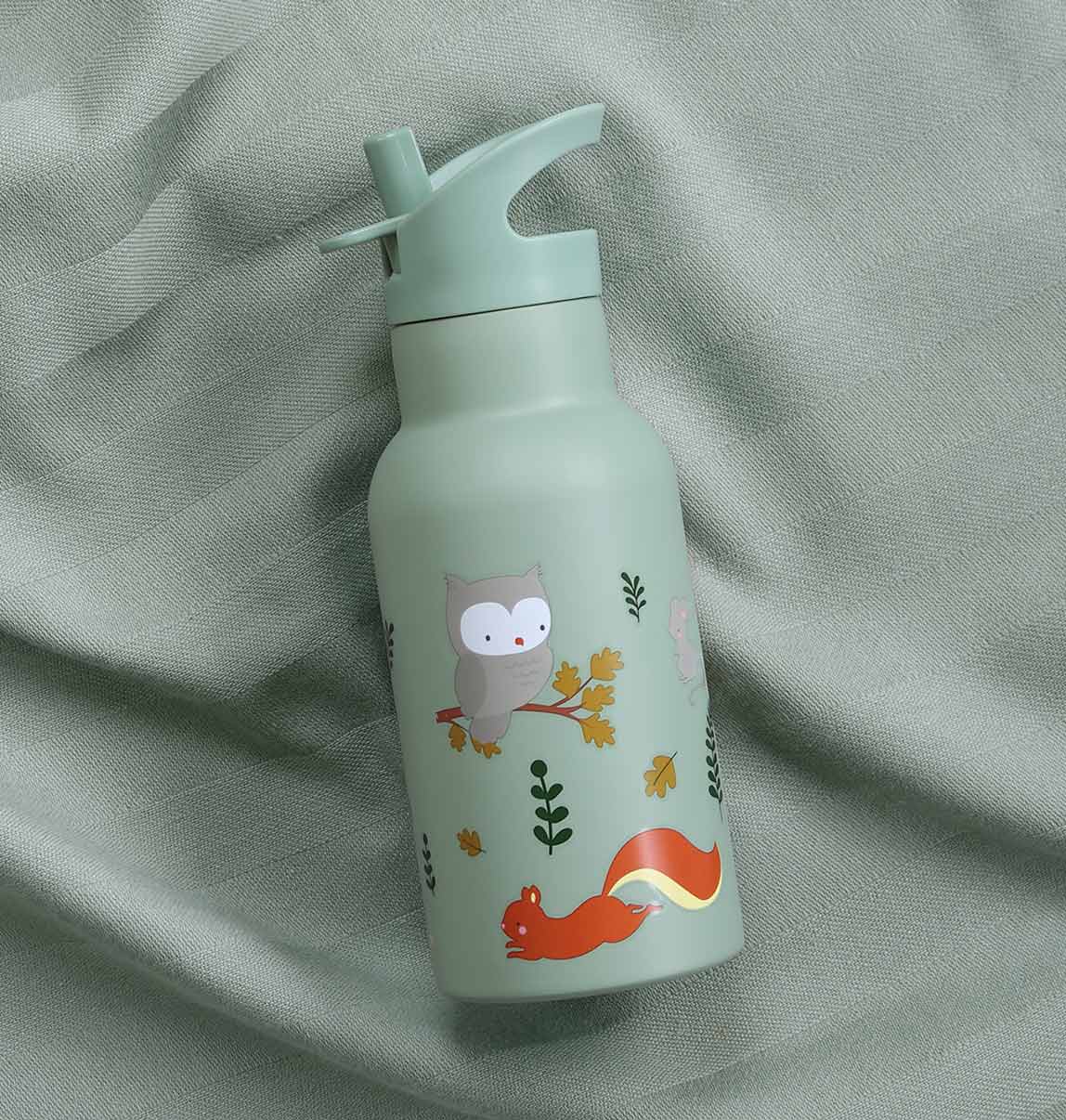 Trinkflasche aus Edelstahl: Waldfreunde
