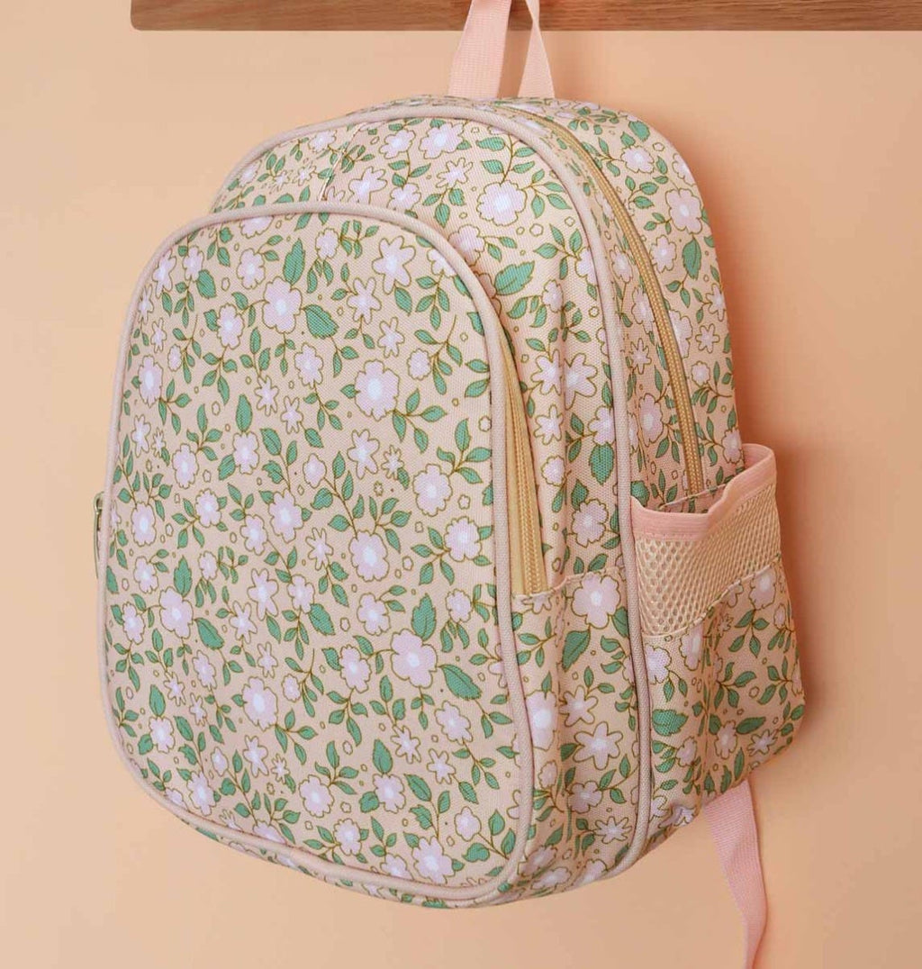 Rucksack: Blüten - rosa