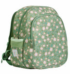 Rucksack: Blüten - salbeigrün