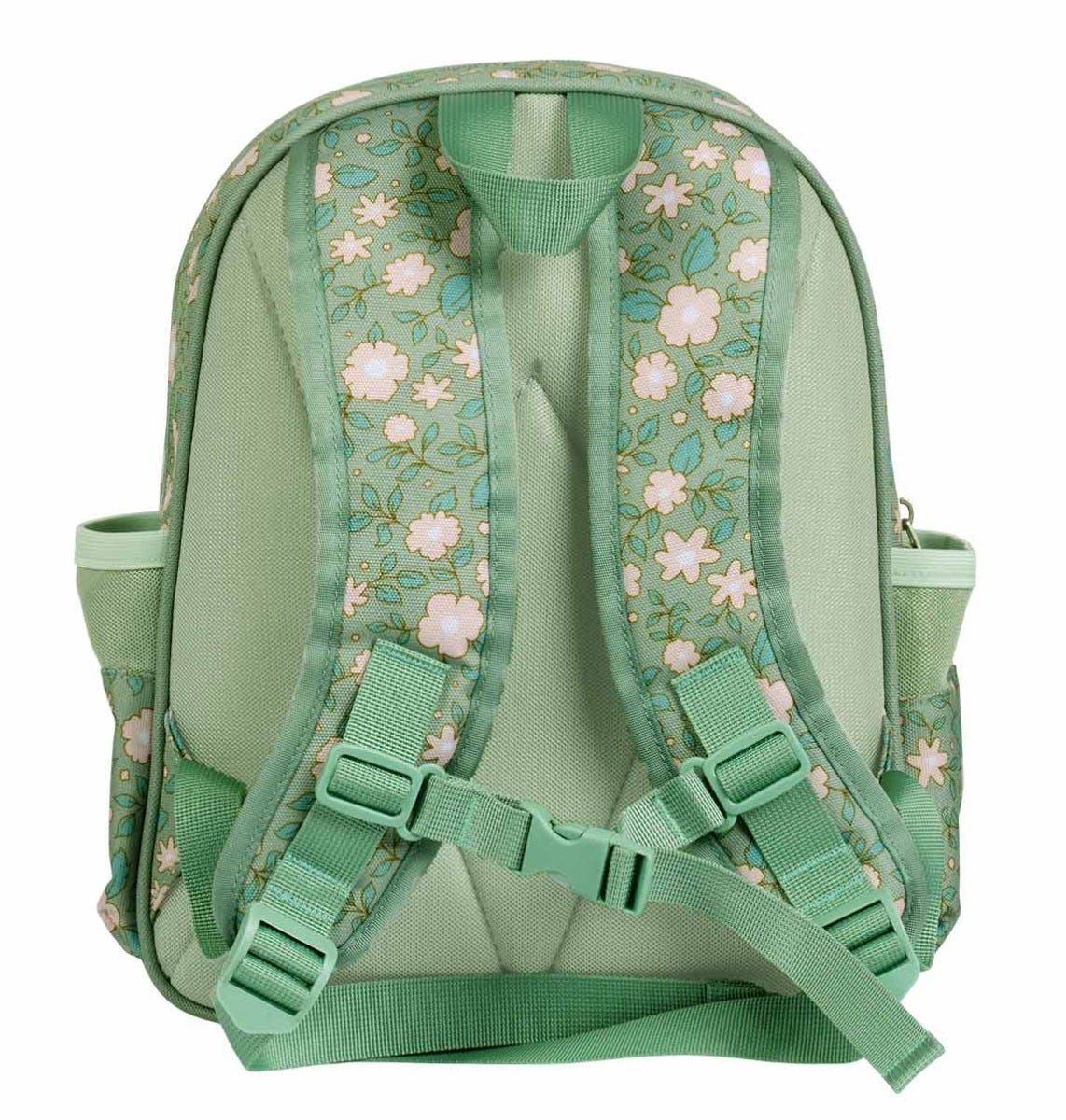 Rucksack: Blüten - salbeigrün