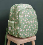 Rucksack: Blüten - salbeigrün