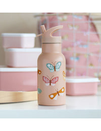 Edelstahl-Trinkflasche: Schmetterlinge