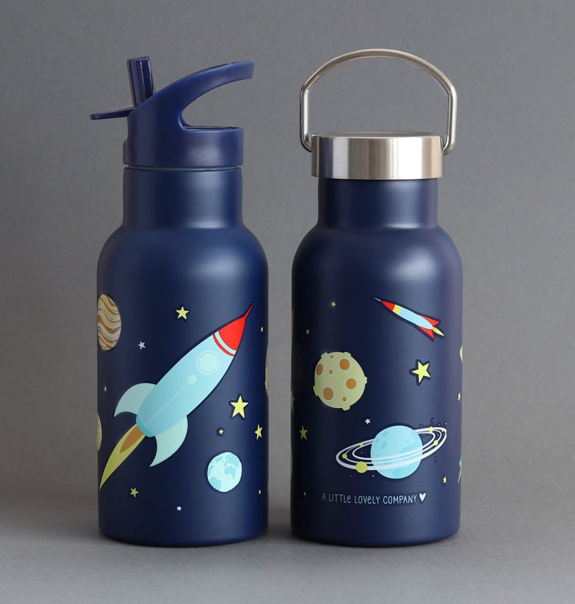 Edelstahl-Trinkflasche: Weltall