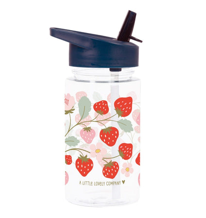 Trinkflasche: Erdbeeren