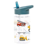 transparante drinkfles met voertuigen design van a little lovely company 