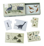 Zahlenpuzzle: Dinosaurier