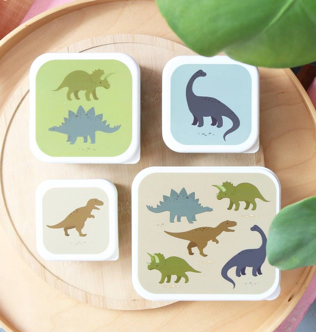 Brot- und Snackdosen Set: Dinosaurier