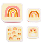 Brot- und Snackdosen Set: Regenbogen