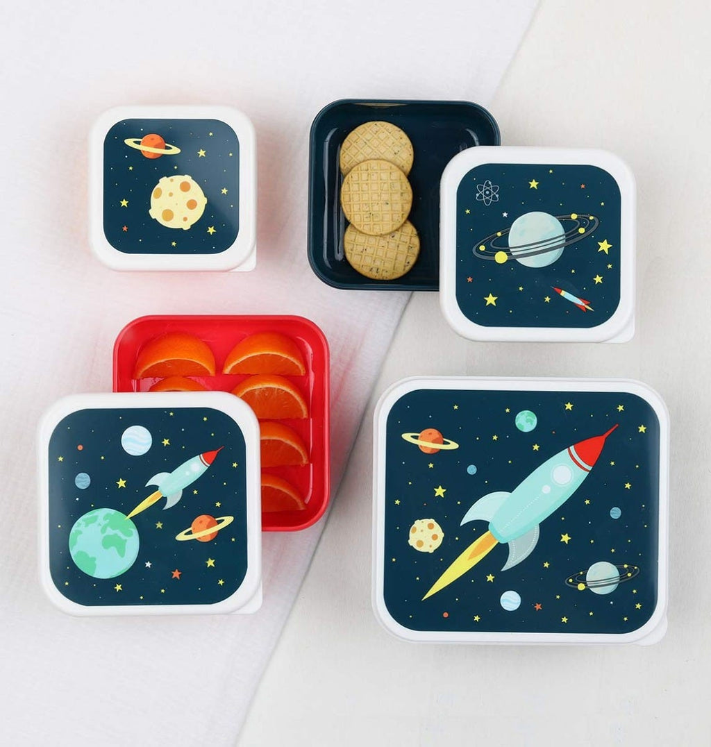 Brot- und Snackdosen Set: Weltall
