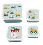 Brot- und Snackdosen Set: Fahrzeuge