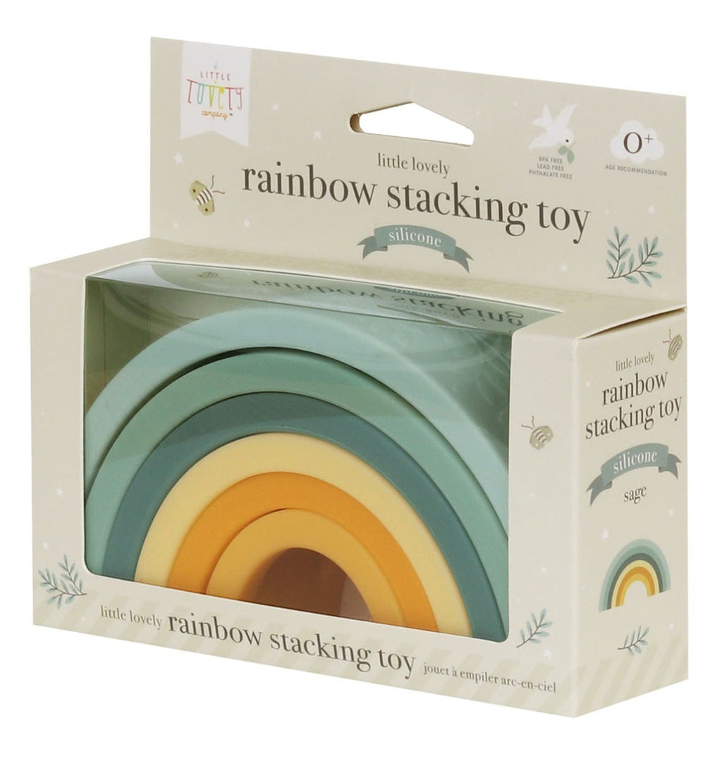 Regenbogen-Stapelspielzeug: sage