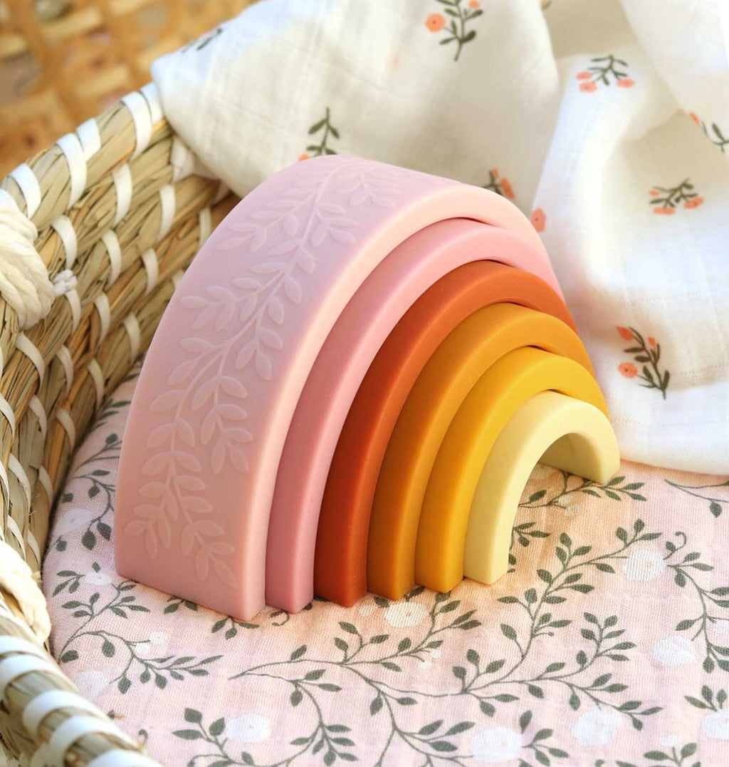Regenbogen-Stapelspielzeug: sunset