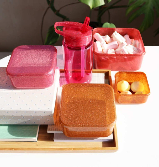 Brot- und Snackdosen Set: Autumn pink